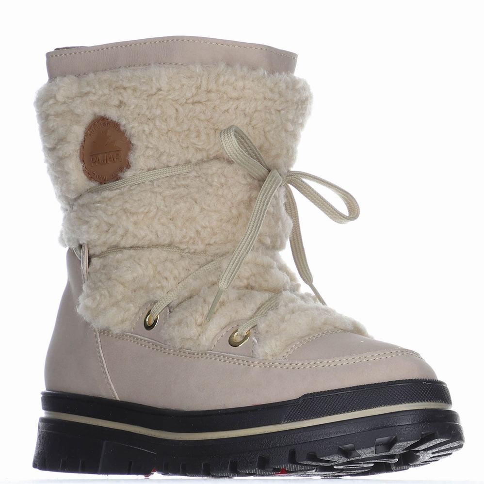 Beige Women's Pajar Maxine Ice Gripper Winter Boots | QRV9770XP