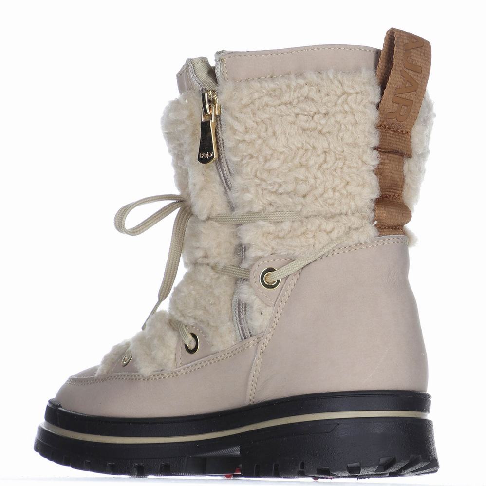 Beige Women's Pajar Maxine Ice Gripper Winter Boots | QRV9770XP