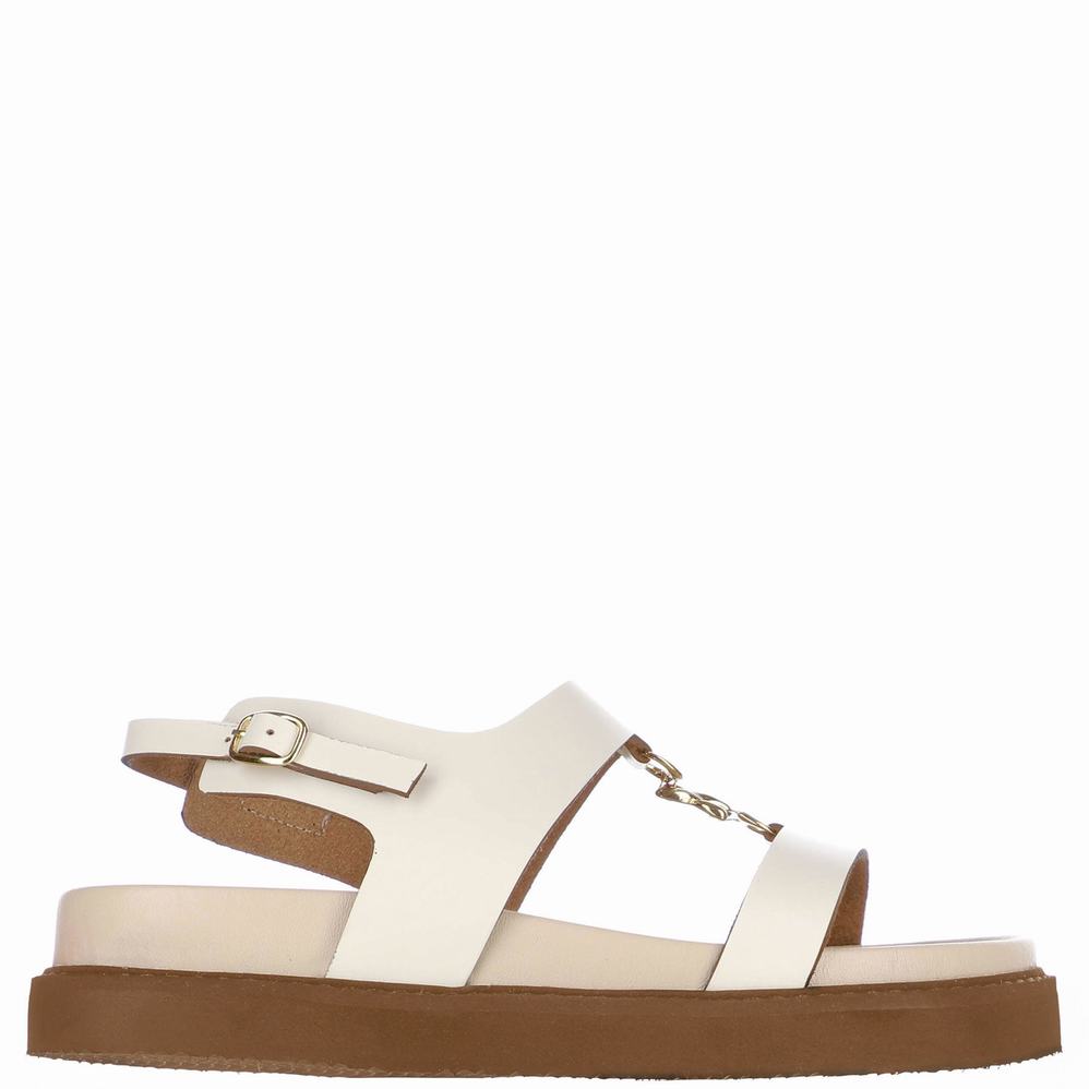 Beige Women\'s Pajar Romana Sandals | CLU6778VN