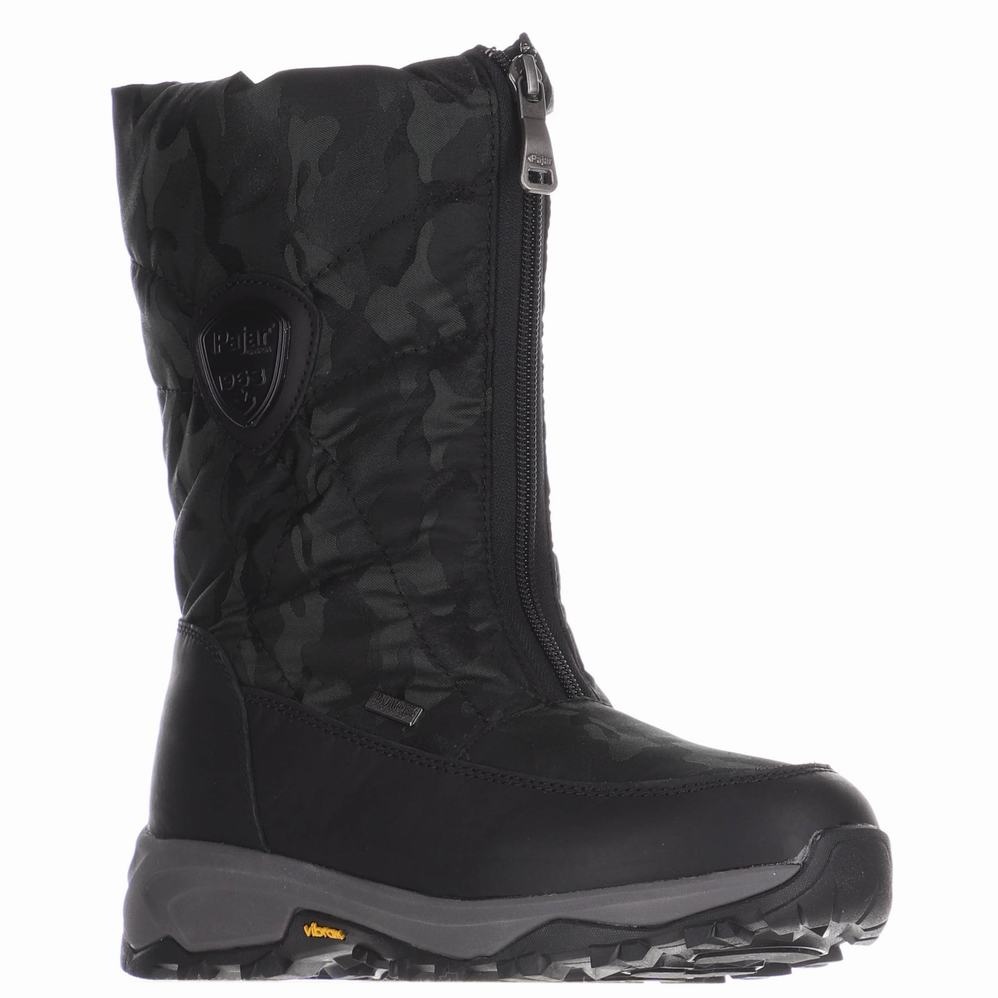 Black Grey Women's Pajar Tacita Ice Gripper Snow Boots | NGZ7956CI