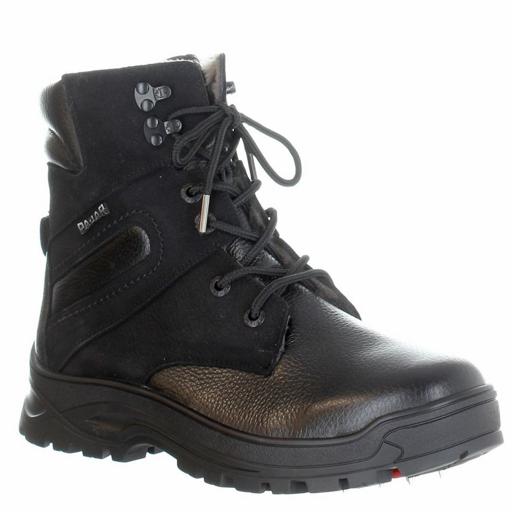 Black Men's Pajar Alex G Ice Gripper Winter Boots | PSZ1011LV