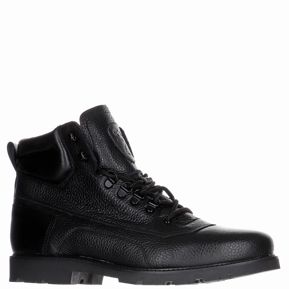 Black Men's Pajar Gary Boots | YKY7471LF