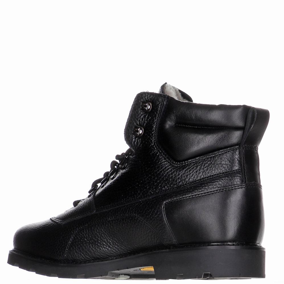 Black Men's Pajar Gary Boots | YKY7471LF