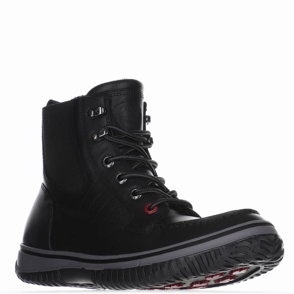 Black Men's Pajar Grainger Ice Gripper Winter Boots | QNS9827MP