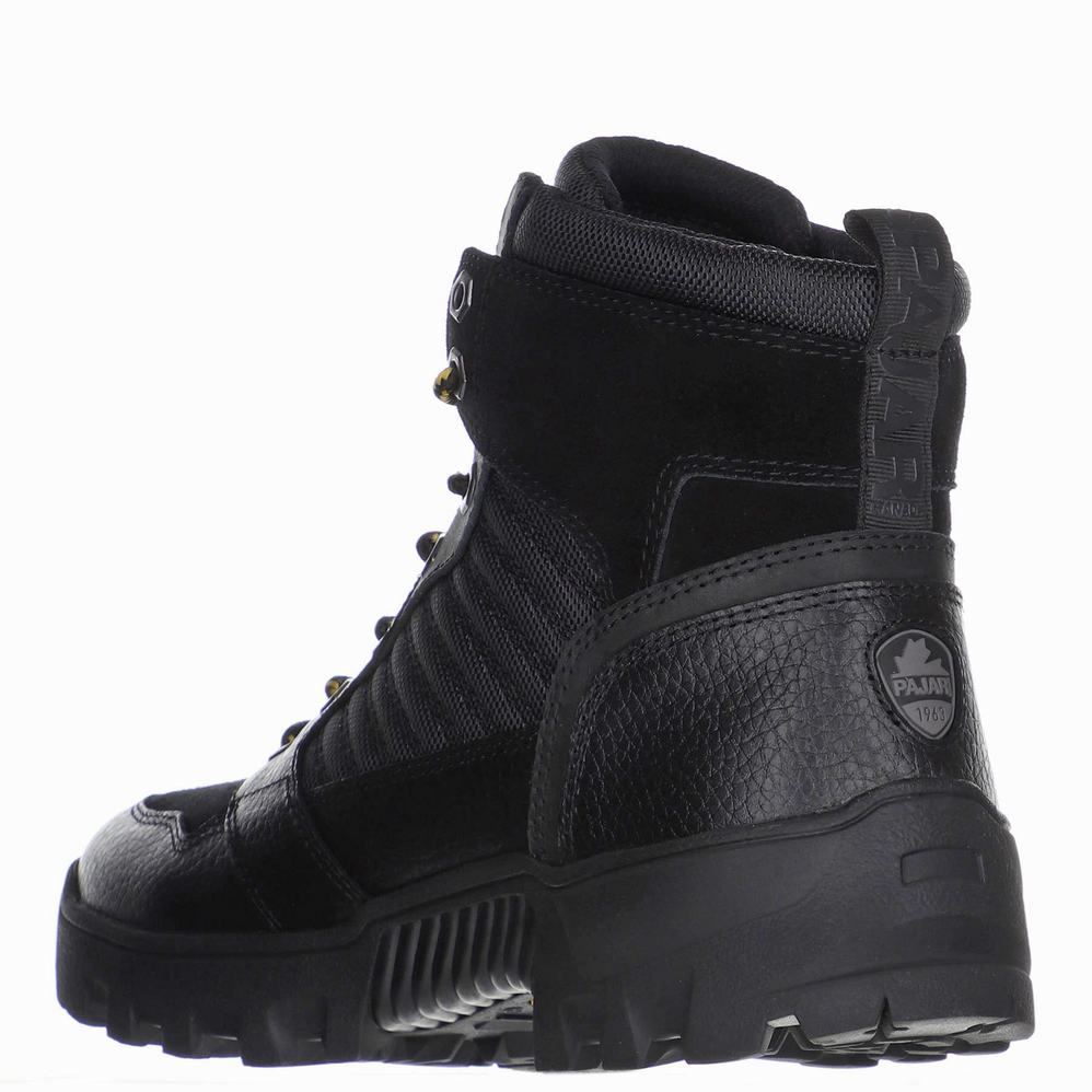 Black Men's Pajar Sedman Ice Gripper Winter Boots | NJT5860II