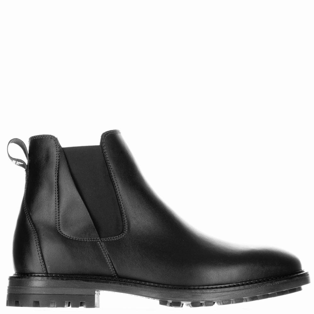 Black Men\'s Pajar Simon P Boots | UYD2471EB