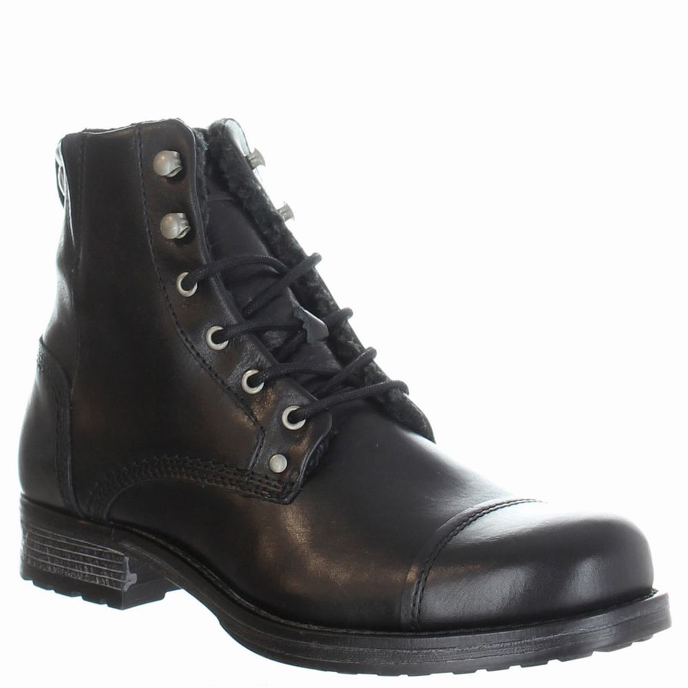 Black Men's Pajar Track Boots | TRO3646PU