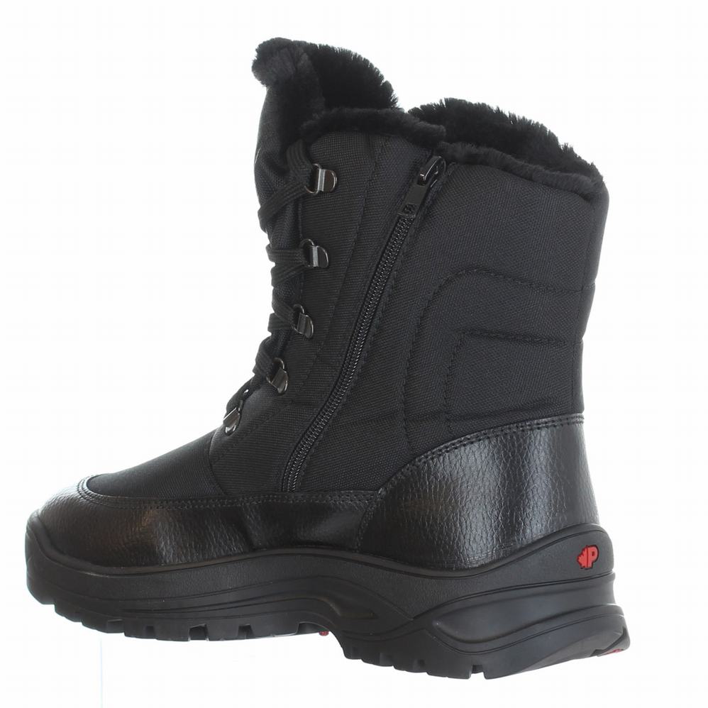 Black Men's Pajar Trigger Ice Gripper Snow Boots | RAZ8731KR