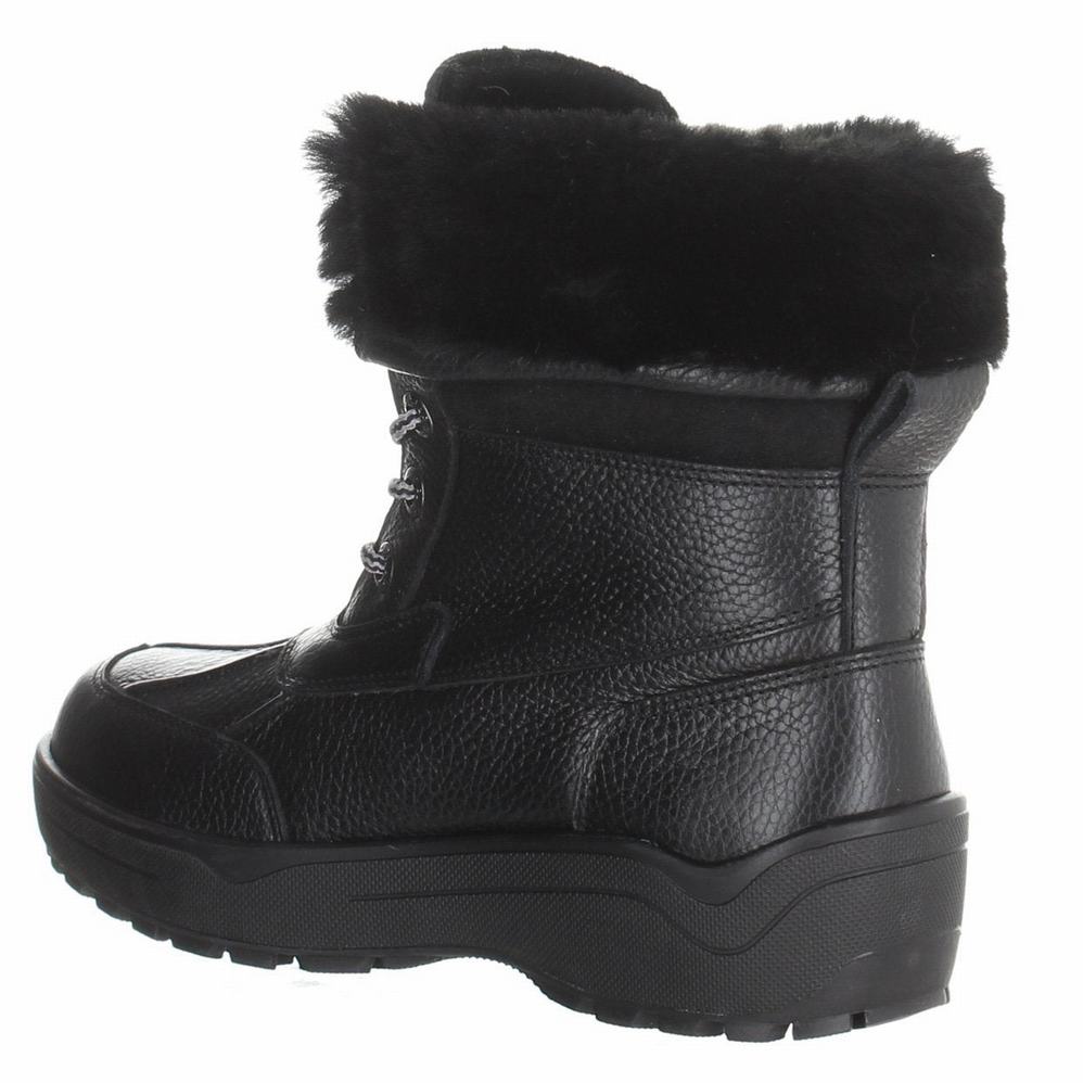 Black Women's Pajar Christine Ice Gripper Winter Boots | VOB6396IV