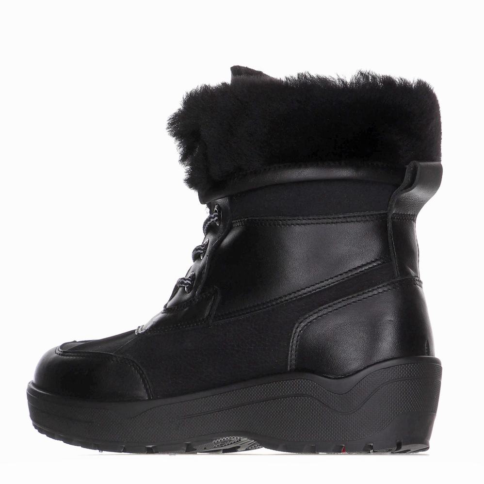 Black Women's Pajar Kelly P Ice Gripper Snow Boots | RDB5480JE