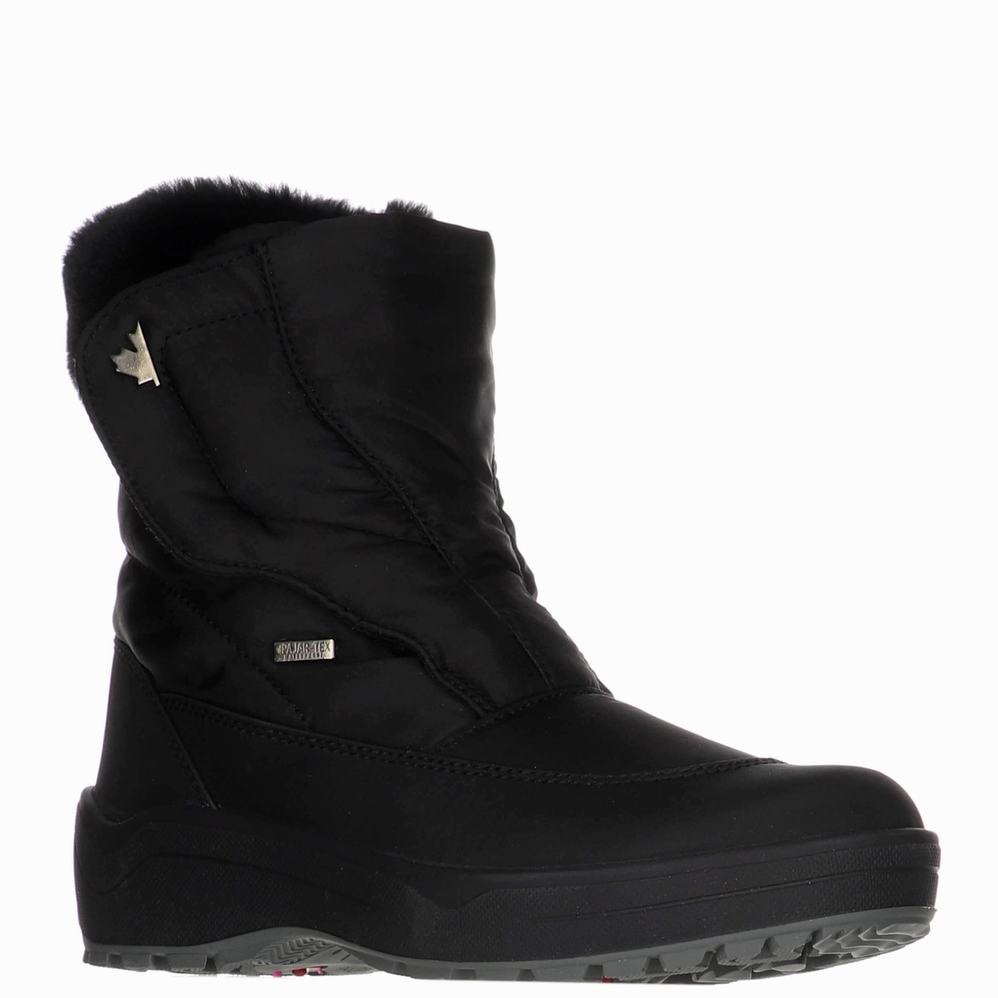 Black Women's Pajar Kimmi-2 Ice Gripper Snow Boots | GXX673UK