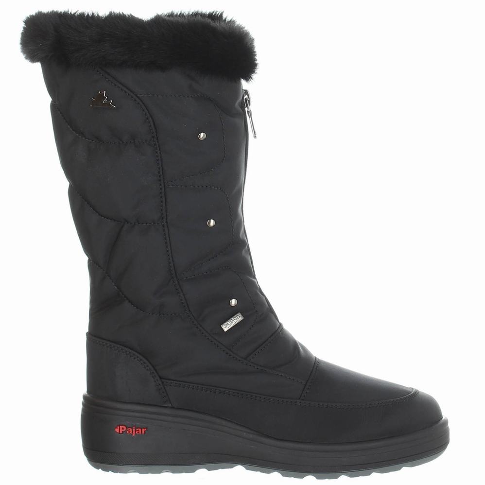 Black Women\'s Pajar Louisa Ice Gripper Snow Boots | HEC2134UM