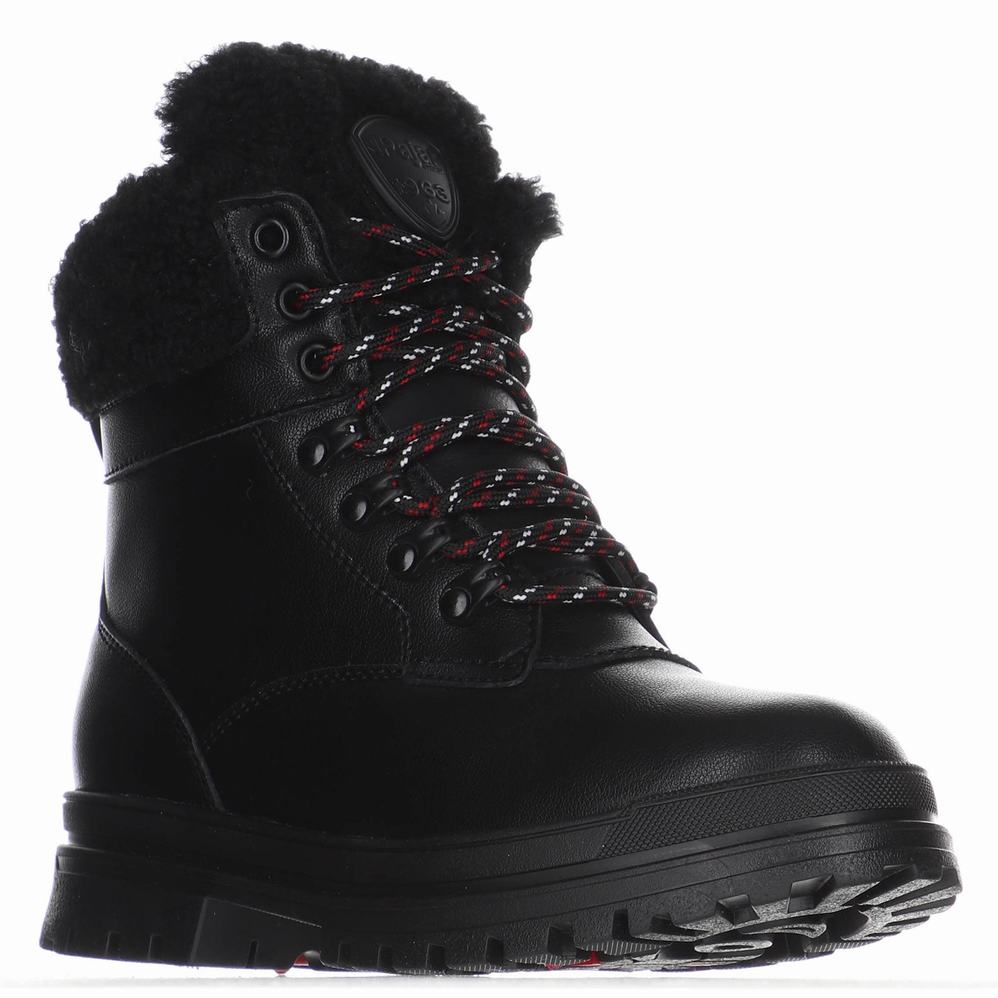 Black Women's Pajar Maya Ice Gripper Winter Boots | MXM3998RT