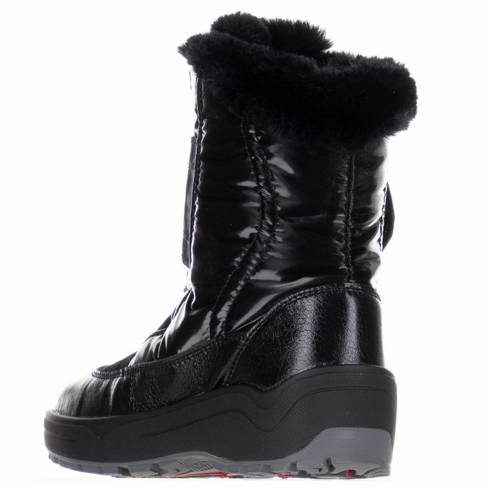 Black Women's Pajar Moscou 3.0 Ice Gripper Snow Boots | ONE4073NV