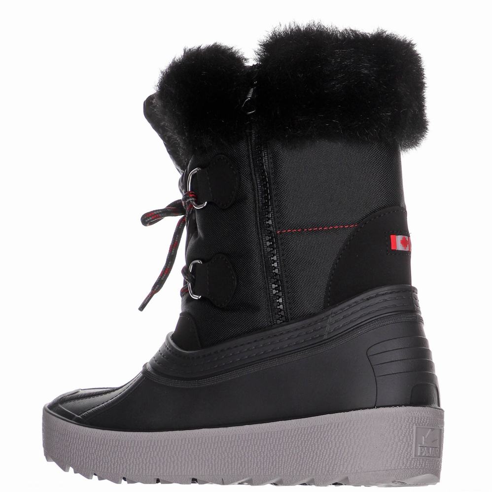 Black Women's Pajar Opal Ice Gripper Snow Boots | MSE4864XZ