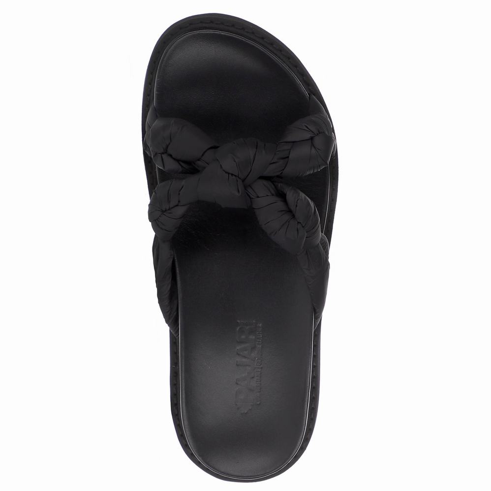 Black Women's Pajar Polyana Sandals | UNK9512GY