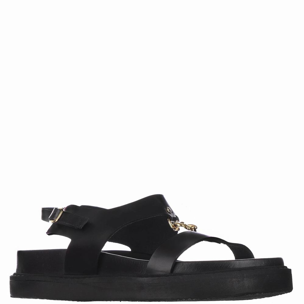 Black Women's Pajar Romana Sandals | CMC3229EP