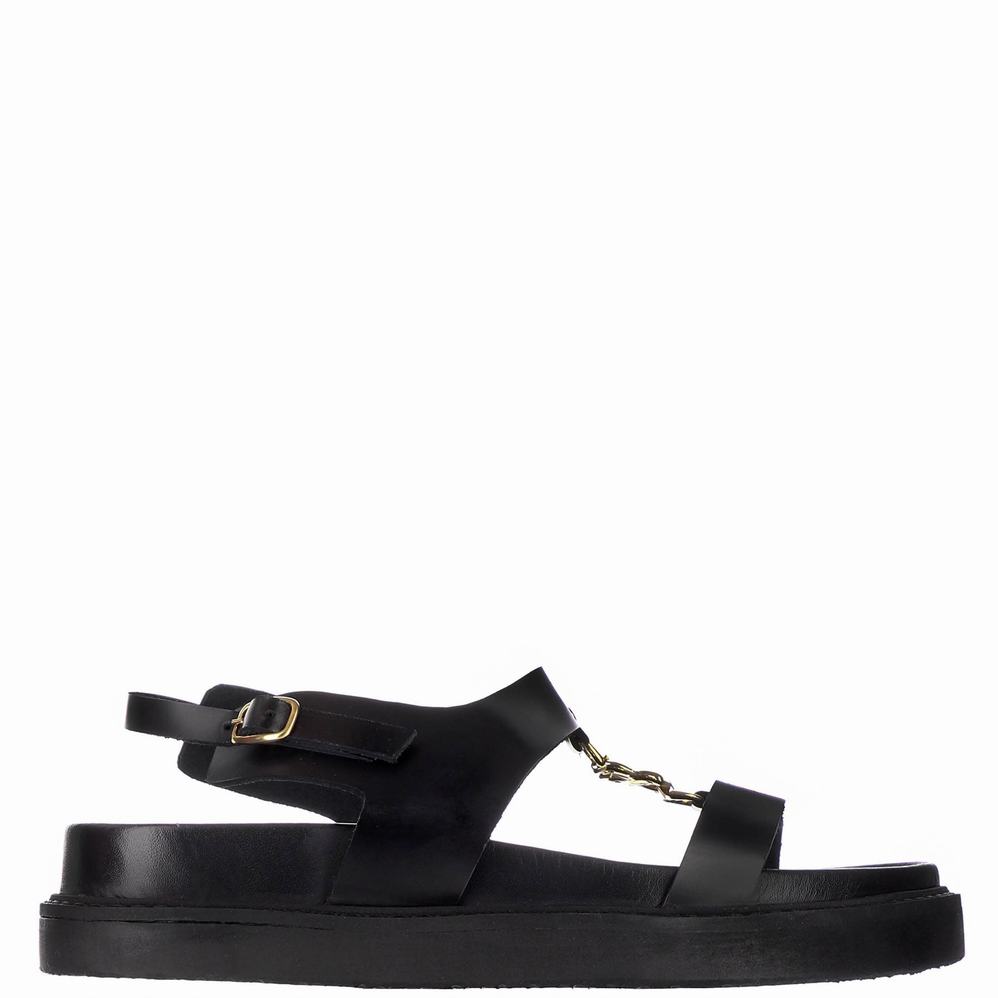 Black Women\'s Pajar Romana Sandals | CMC3229EP