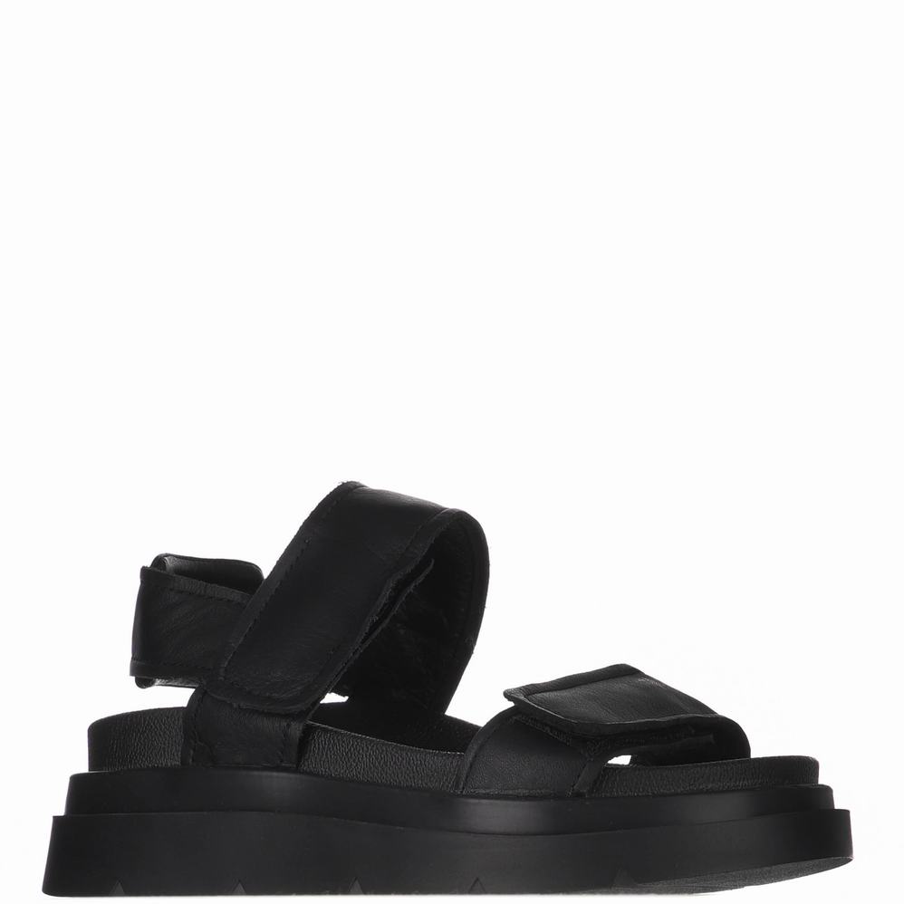 Black Women's Pajar Stana Sandals | DBV46PF