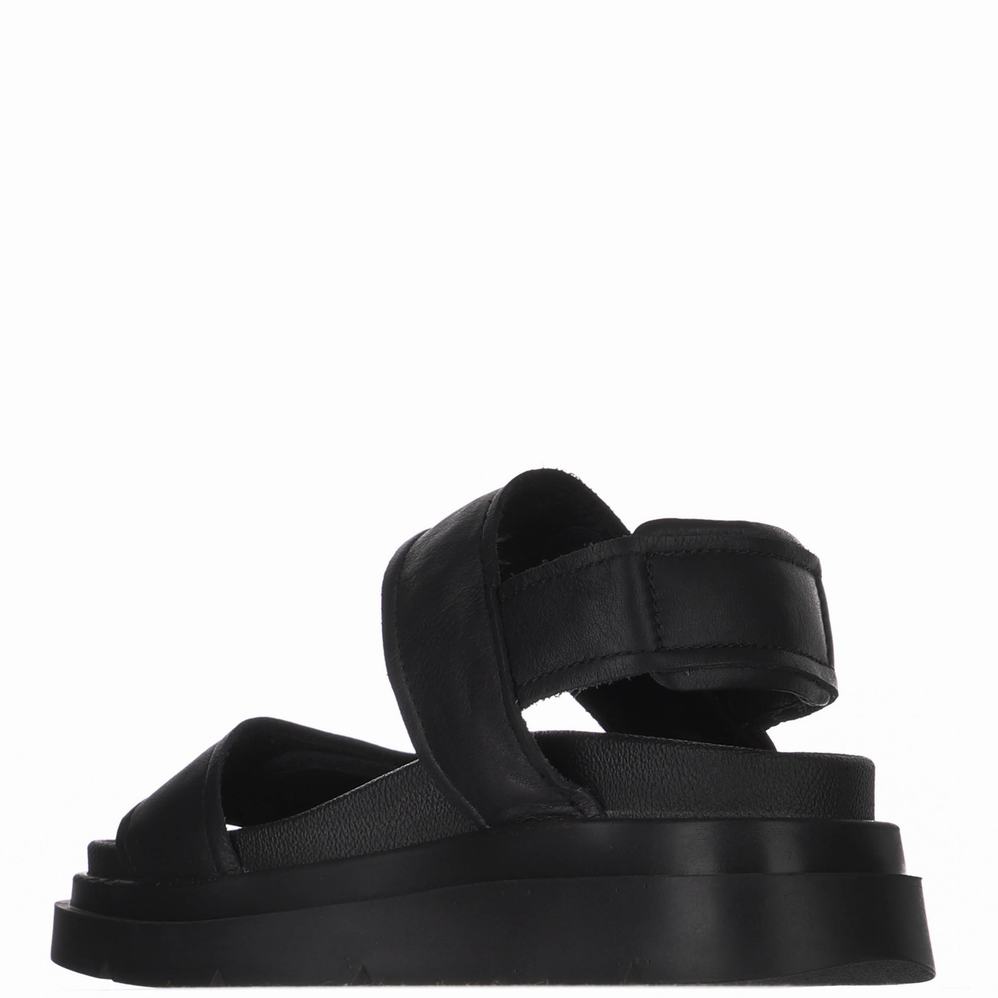 Black Women's Pajar Stana Sandals | DBV46PF