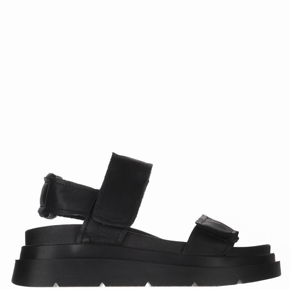 Black Women\'s Pajar Stana Sandals | DBV46PF