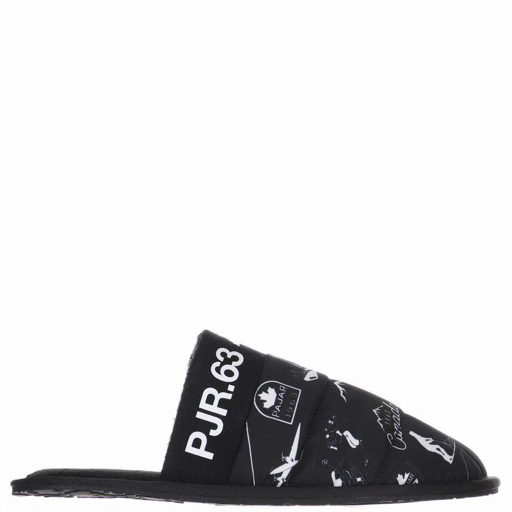 Black Women\'s Pajar Stevie Slippers | CAR6932XL