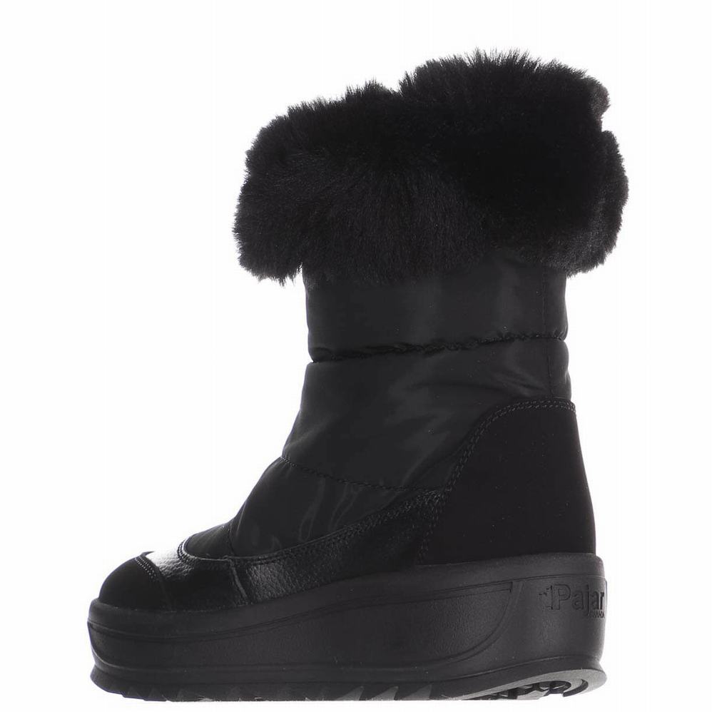 Black Women's Pajar Temoen Ice Gripper Snow Boots | IYG3926FZ