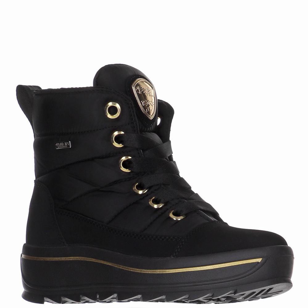 Black Women's Pajar Tyra Ice Gripper Snow Boots | EFA4940ZM