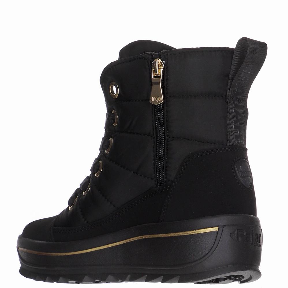 Black Women's Pajar Tyra Ice Gripper Snow Boots | EFA4940ZM