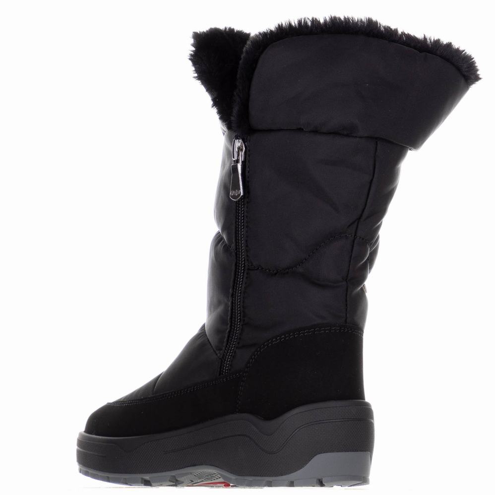 Black Women's Pajar Valentina Ice Gripper Snow Boots | MJW639VX