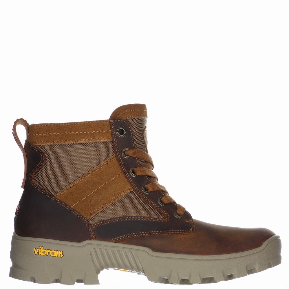 Brown Men\'s Pajar Sarge Boots | OSG4727TA