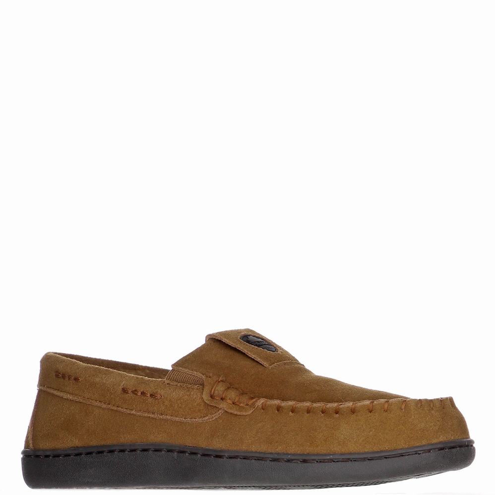 Brown Men's Pajar Veneto Slippers | SAM7166AM