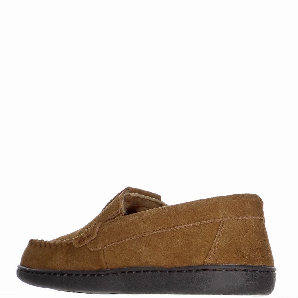 Brown Men's Pajar Veneto Slippers | SAM7166AM