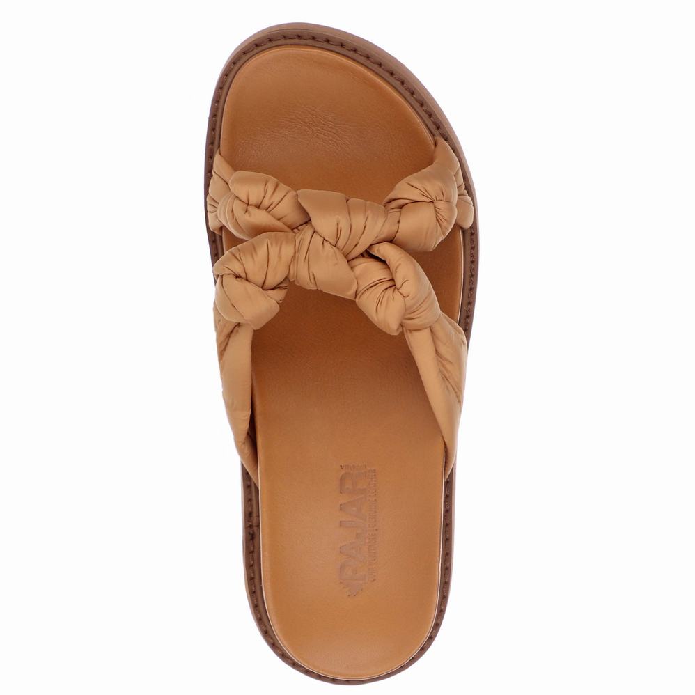 Brown Women's Pajar Polyana Sandals | QIZ1554IJ