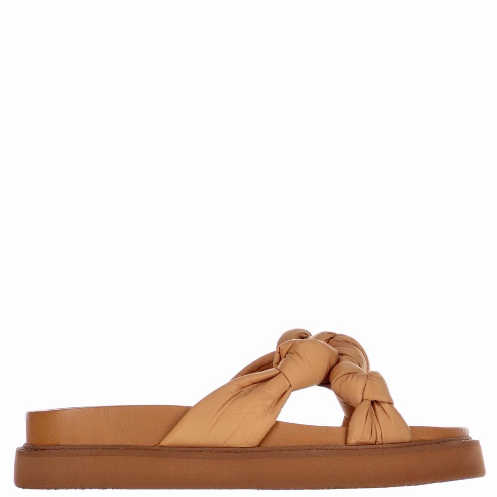 Brown Women\'s Pajar Polyana Sandals | QIZ1554IJ