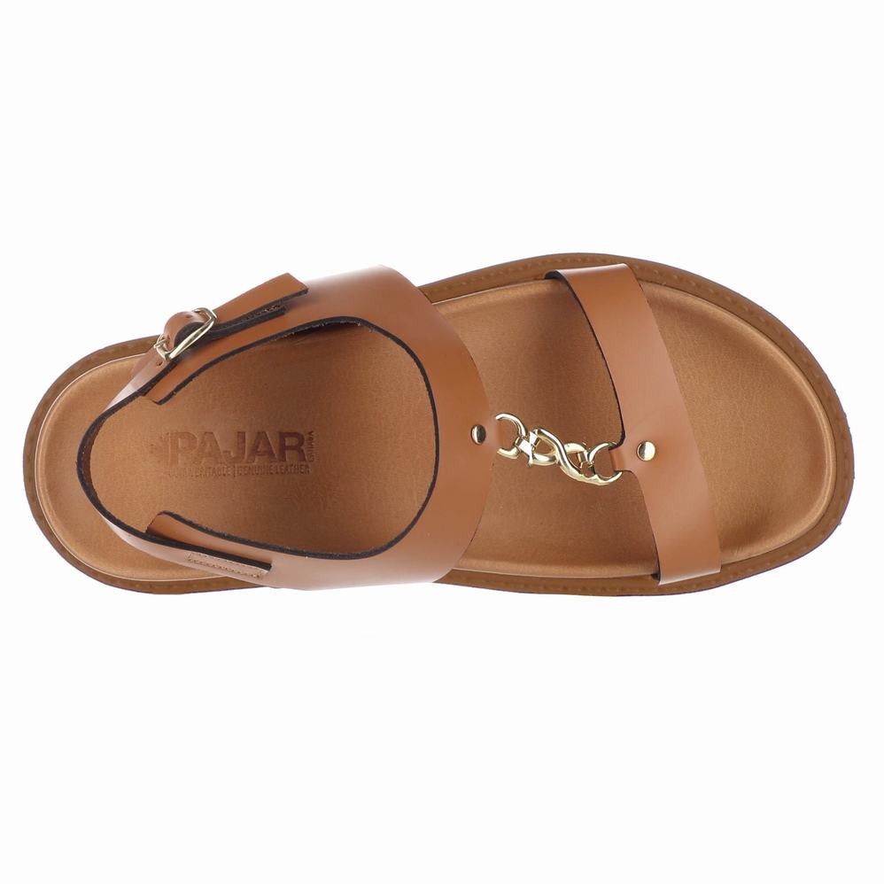 Brown Women's Pajar Romana Sandals | OPA4340JH