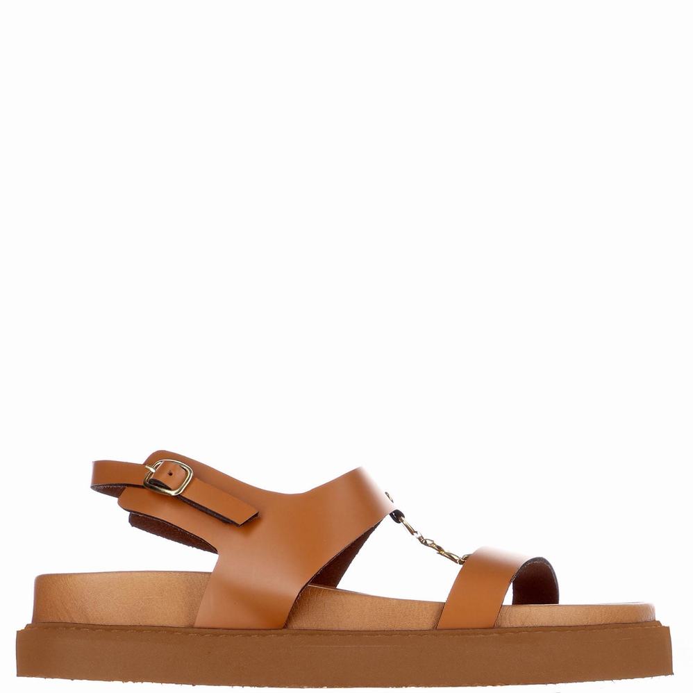 Brown Women\'s Pajar Romana Sandals | OPA4340JH