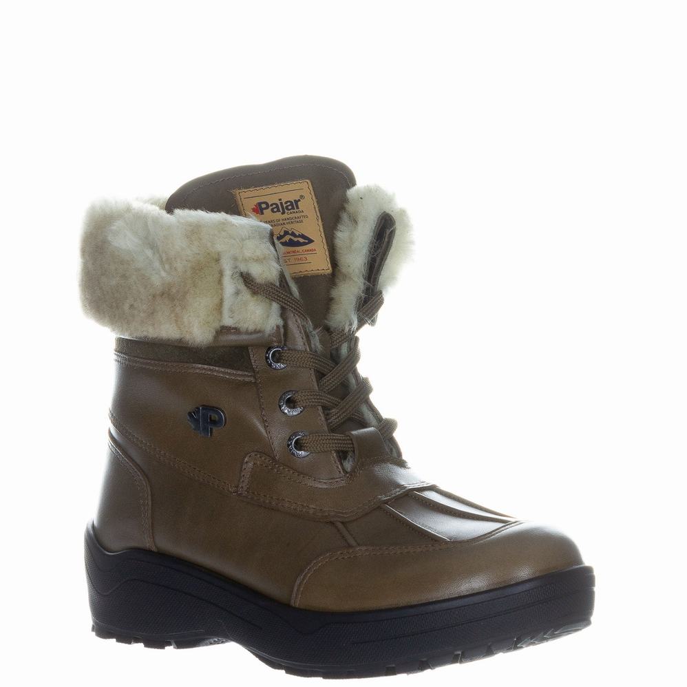 Chocolate Women's Pajar Christine Ice Gripper Winter Boots | SIX1973GL