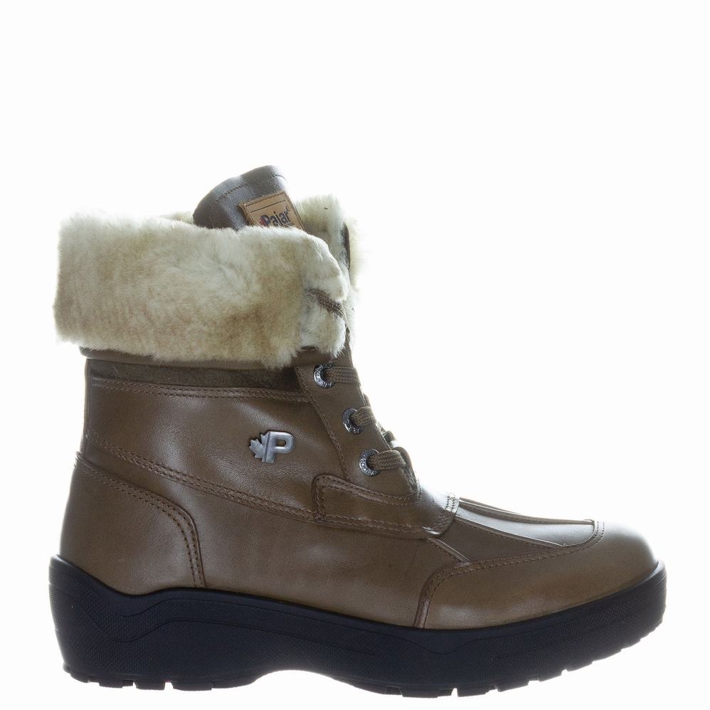 Chocolate Women\'s Pajar Christine Ice Gripper Winter Boots | SIX1973GL