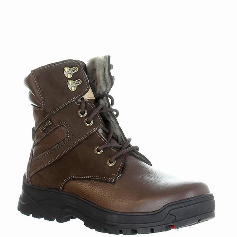 Dark Brown Men's Pajar Alex G Ice Gripper Winter Boots | BXD7182CA