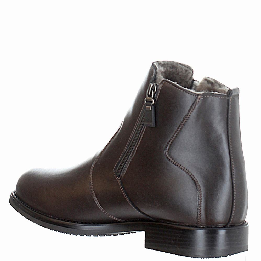 Dark Brown Men's Pajar Bili Boots | LVC99RA