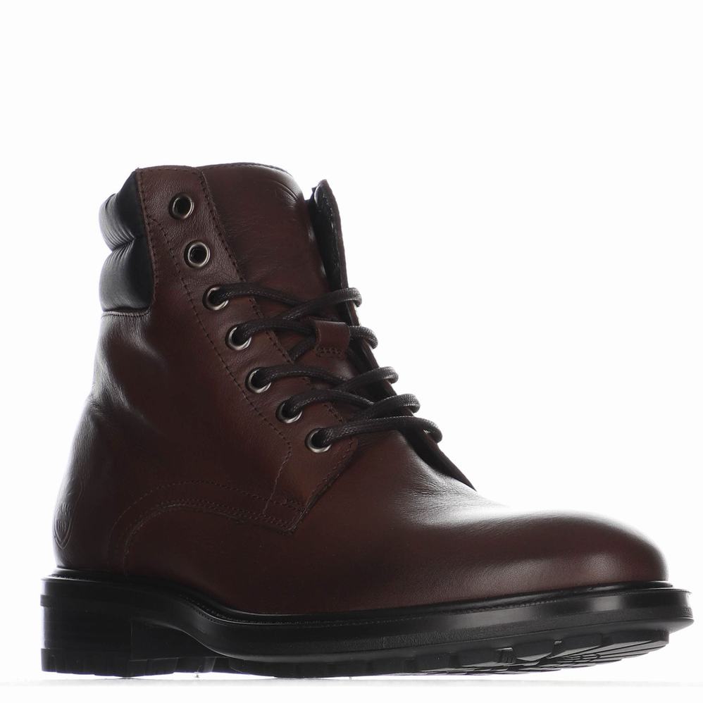 Dark Brown Men's Pajar Tanner Boots | PVD4520JW