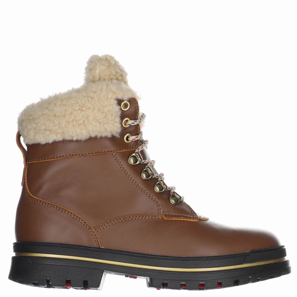 Dark Brown Women\'s Pajar Maya Ice Gripper Winter Boots | XGU5815RK