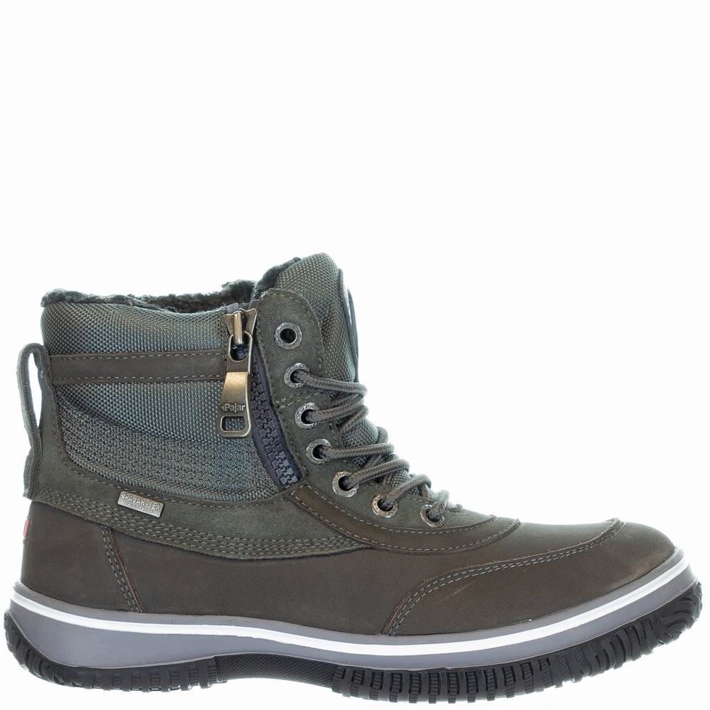 Dark Grey Men\'s Pajar Gearson Ice Gripper Winter Boots | CYU8435IN