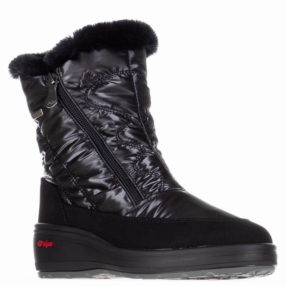 Dark Grey Women's Pajar Veronica 2.0 Ice Gripper Snow Boots | UMS5915TX