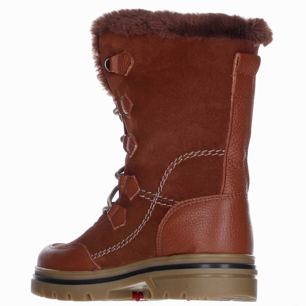 Dark Red Women's Pajar Valerie S Ice Gripper Snow Boots | IOT4041EO