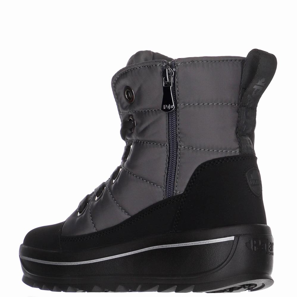 Deep Grey Women's Pajar Tyra Ice Gripper Snow Boots | TMQ3489BJ