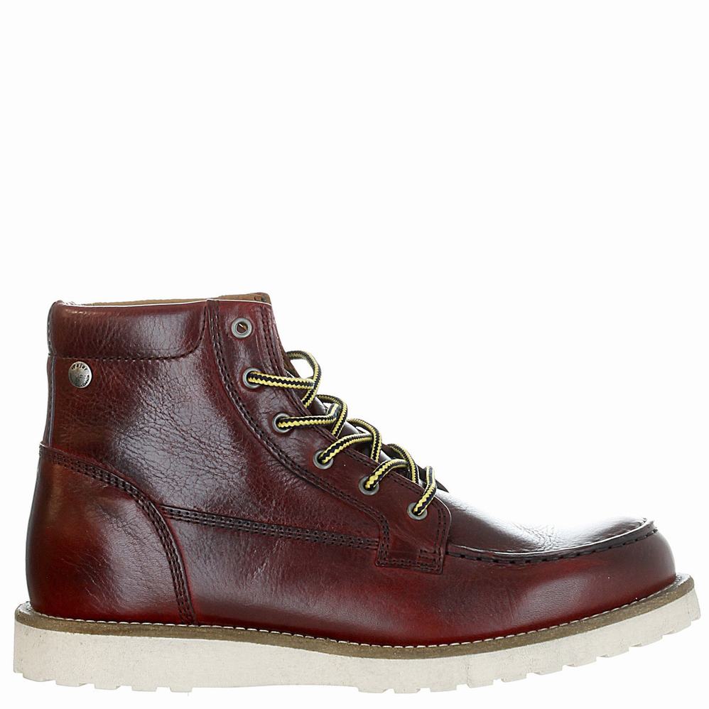 Deep Red Men\'s Pajar Logger Boots | SVP8218XL