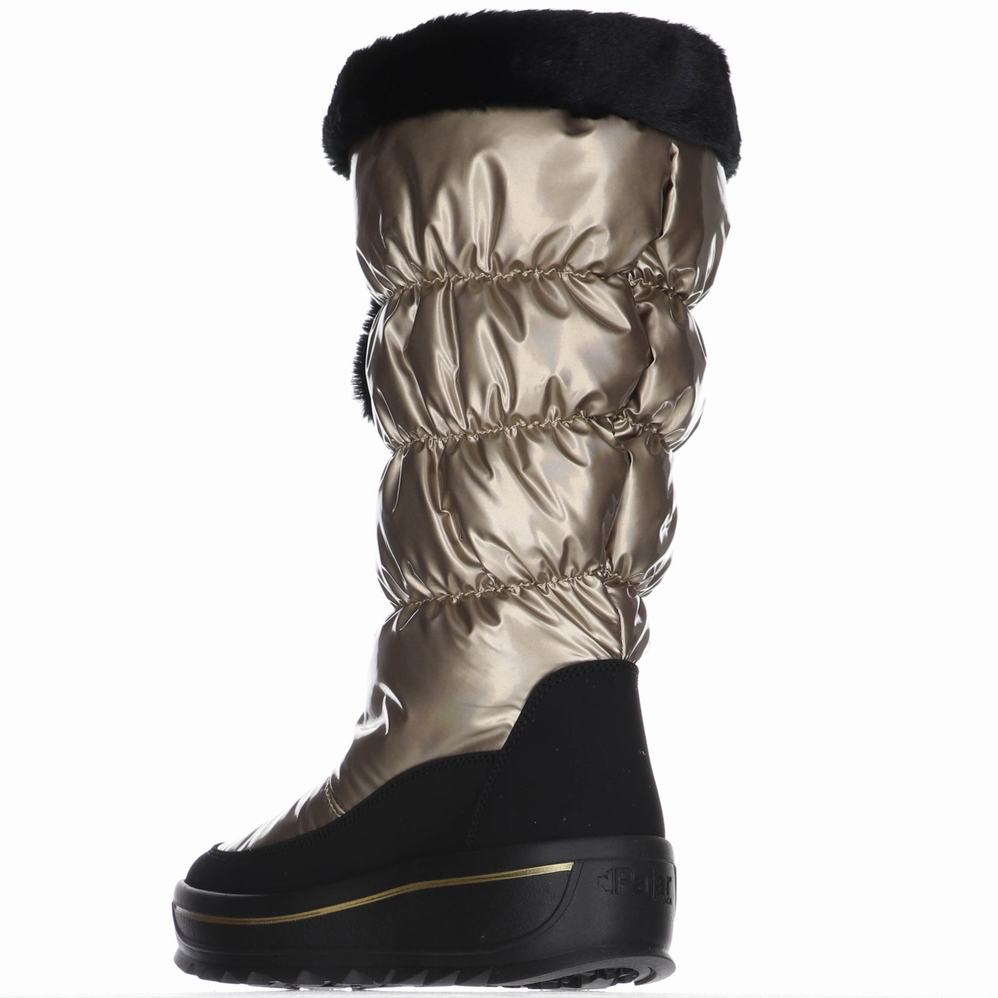 Gold Women's Pajar Toboggan 2.0/Hologram Ice Gripper Snow Boots | XSZ6413LA