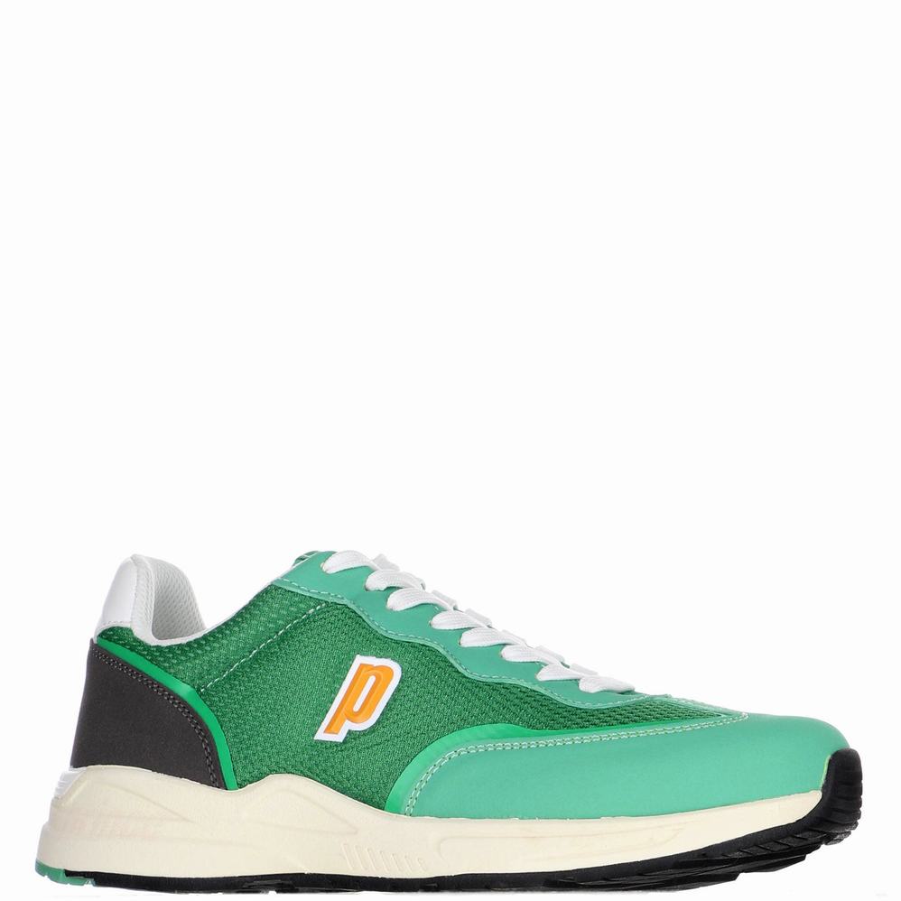 Green Men's Pajar Retro P Jog Sneakers | OJU9417FS